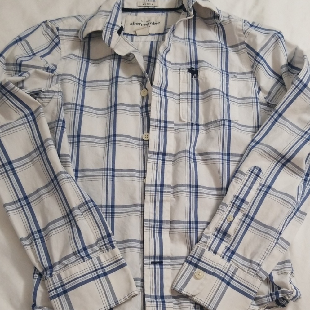 Abercrombie boys button down shirt